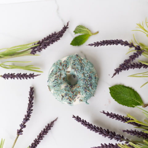 Lavender Mint Bath Melt Donuts